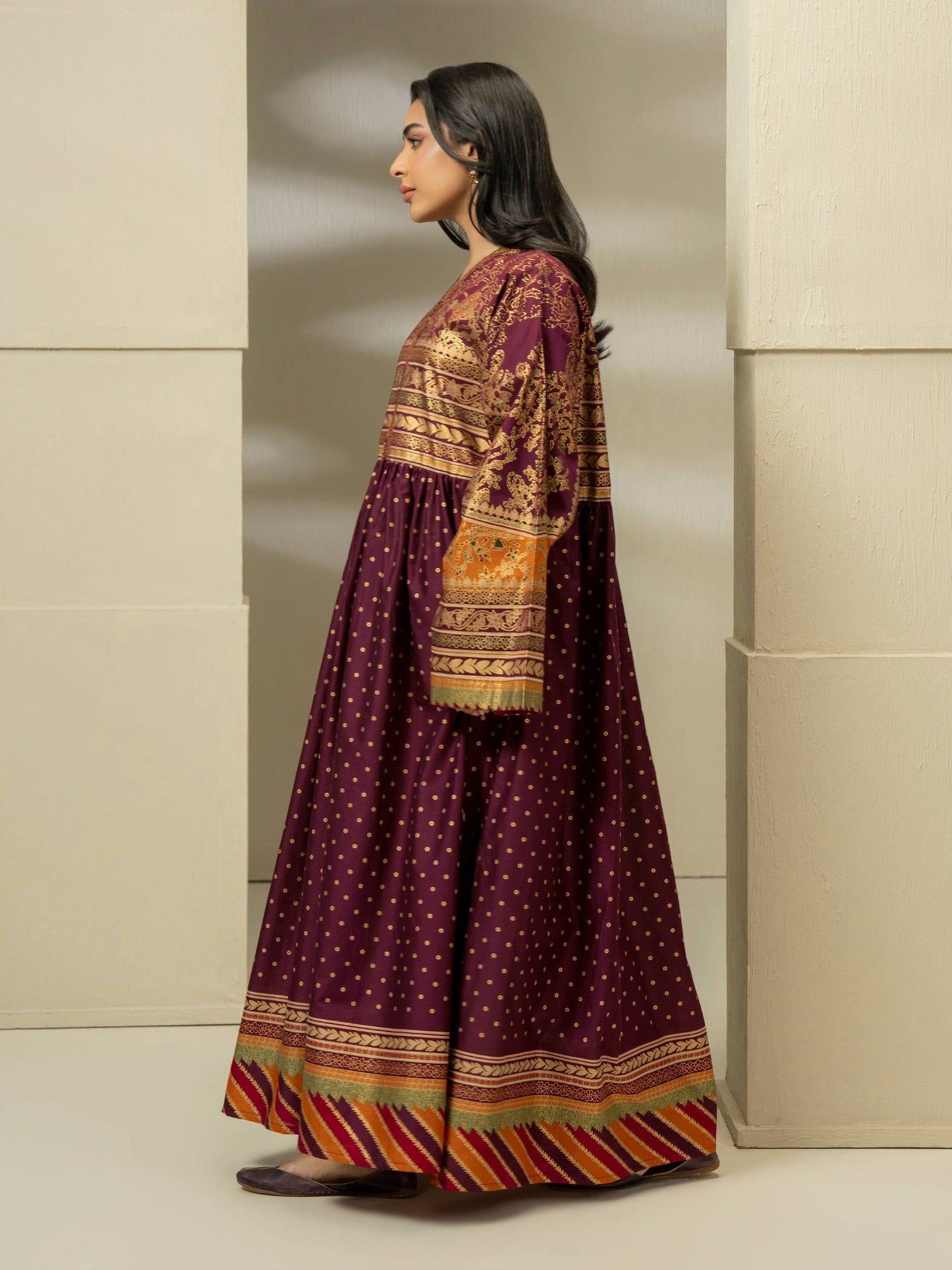 Lawn Shirt-Paste Print (Pret)