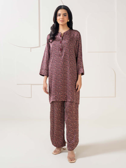 Silk Co-ord Set-Printed (Pret)