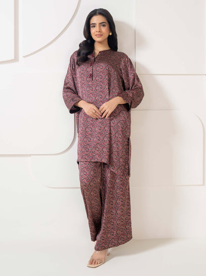 Silk Co-ord Set-Printed (Pret)