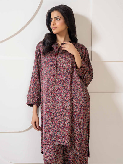 Silk Co-ord Set-Printed (Pret)