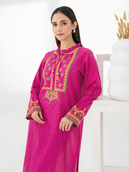 Jacquard Shirt-Embroidered (Pret)