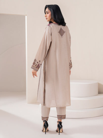 2 Piece Yarn Dyed Suit-Embroidered (Pret)