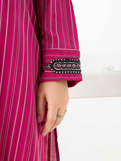 2 Piece Yarn Dyed Suit-Embroidered (Pret)