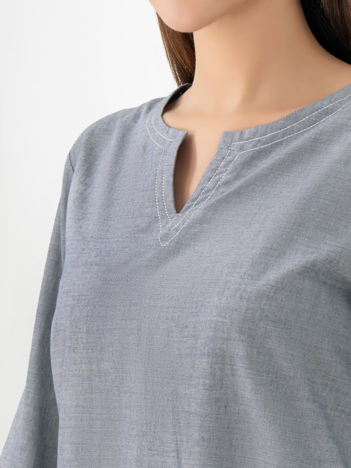 2 Piece Yarn Dyed Suit-Embroidered(Pret)