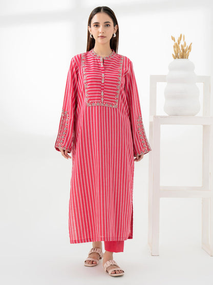 2 Piece Yarn Dyed Suit-Embroidered (Pret)