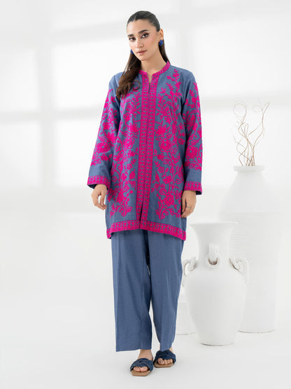 Yarn Dyed Co-Ord Set-Embroidered