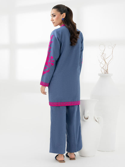 Yarn Dyed Co-Ord Set-Embroidered