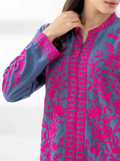 Yarn Dyed Co-Ord Set-Embroidered
