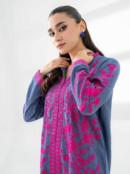 Yarn Dyed Co-Ord Set-Embroidered