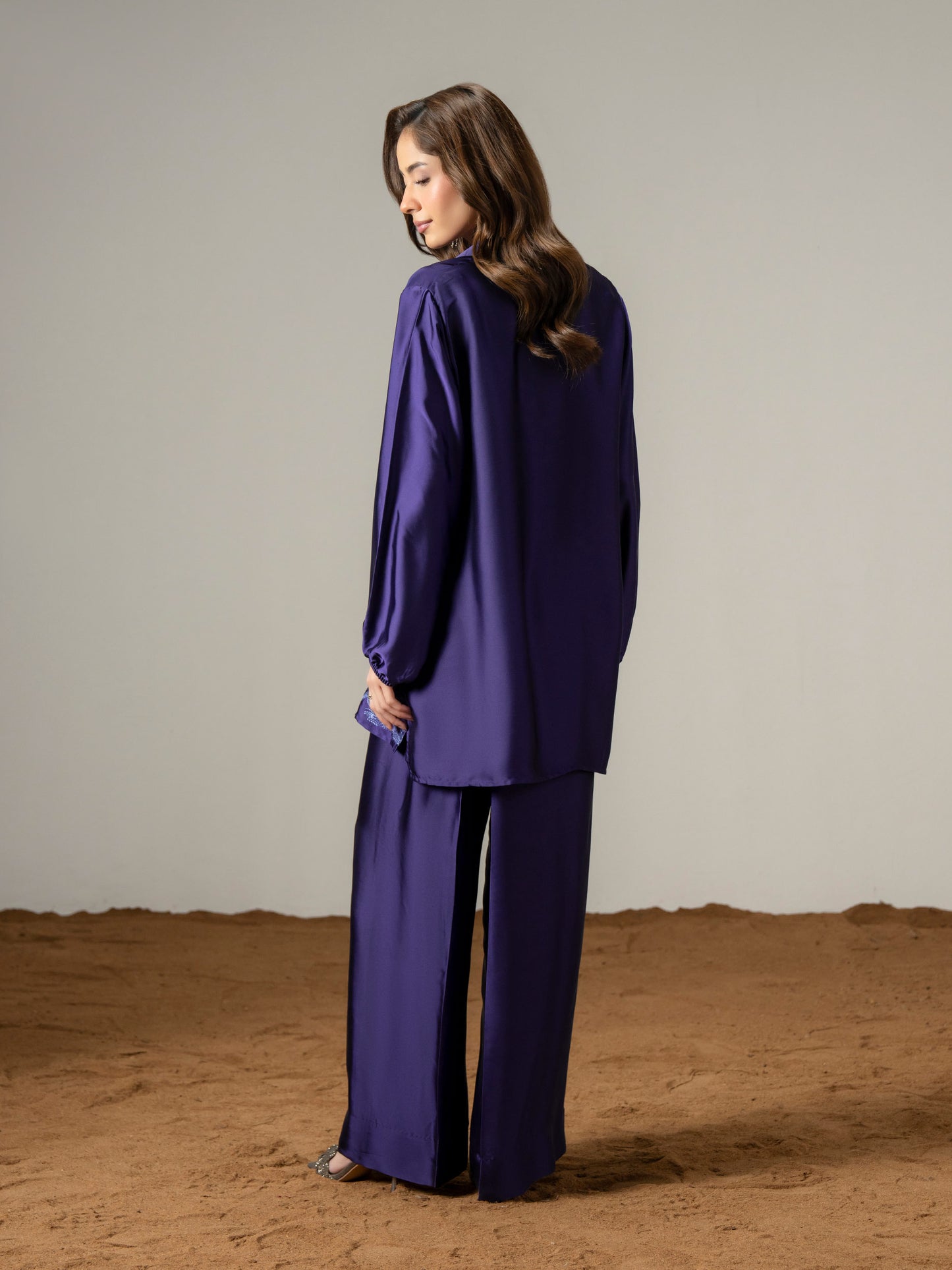 Silk Co ord Set-Embroidered