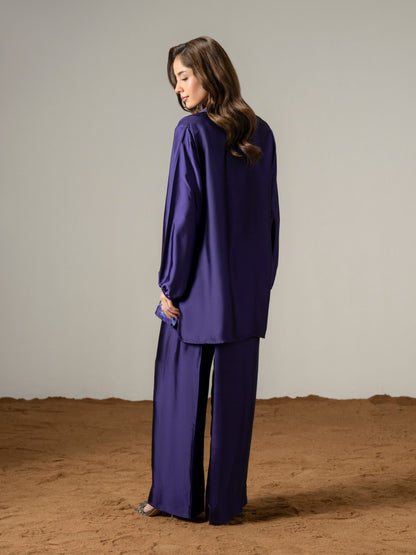 Silk Co ord Set-Embroidered