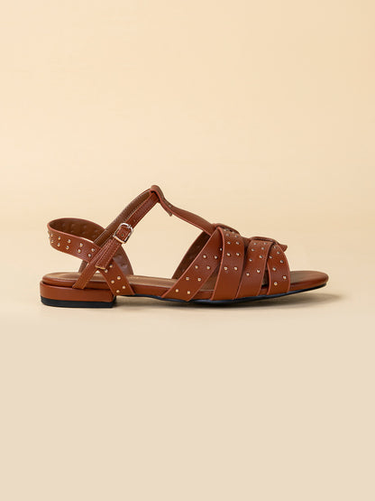 Studded Strap Sandals