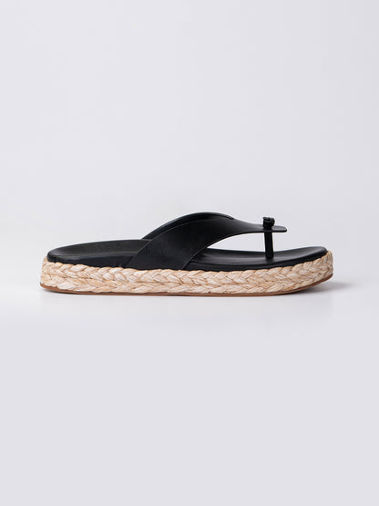 Straw Sole Flats