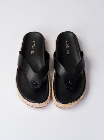 Straw Sole Flats