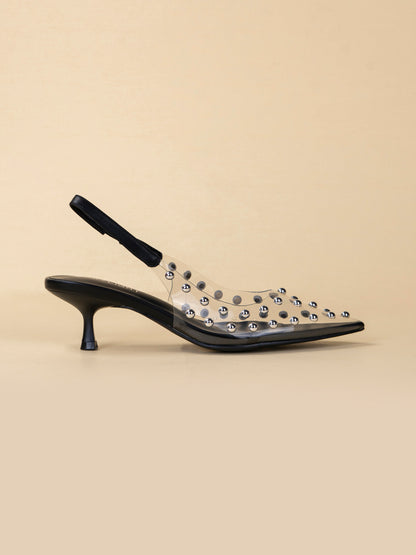 Studded Slingbacks