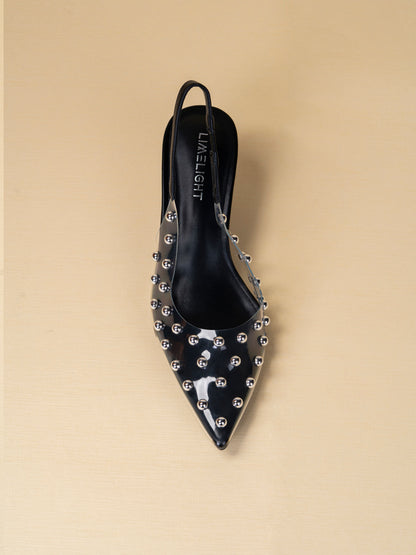 Studded Slingbacks