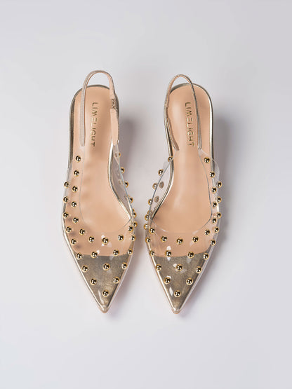 Studded Slingbacks