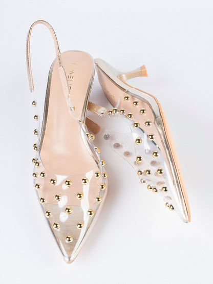 Studded Slingbacks