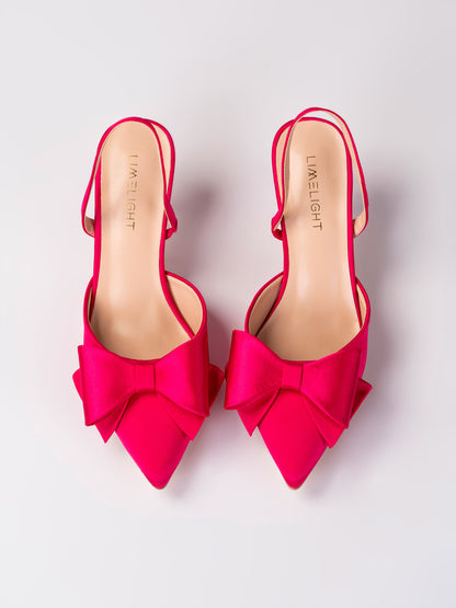 Bow Slingback Heels