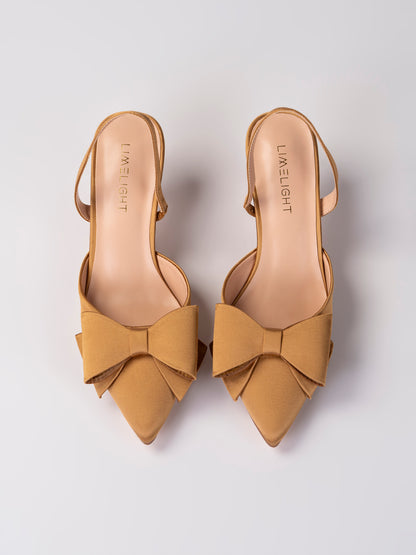 Bow Slingback Heels