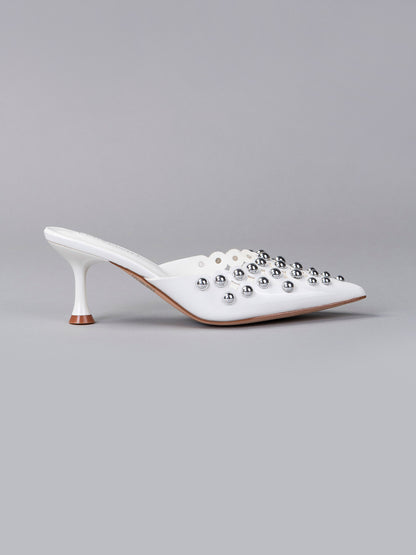 Studded Mule Heels