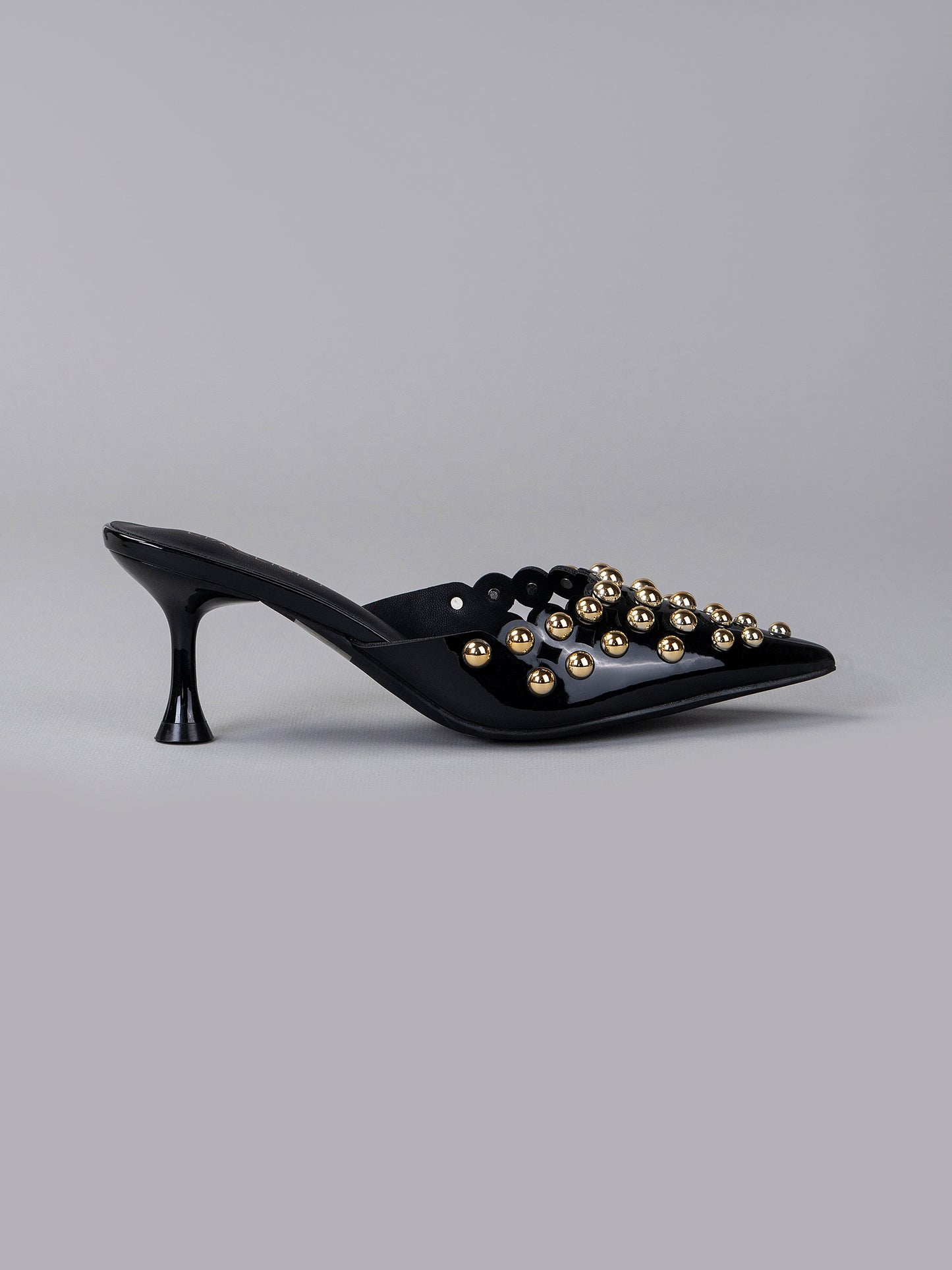 Studded Mule Heels