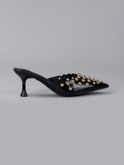 Studded Mule Heels