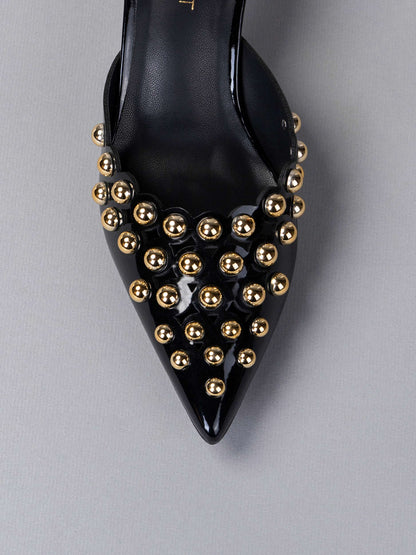 Studded Mule Heels