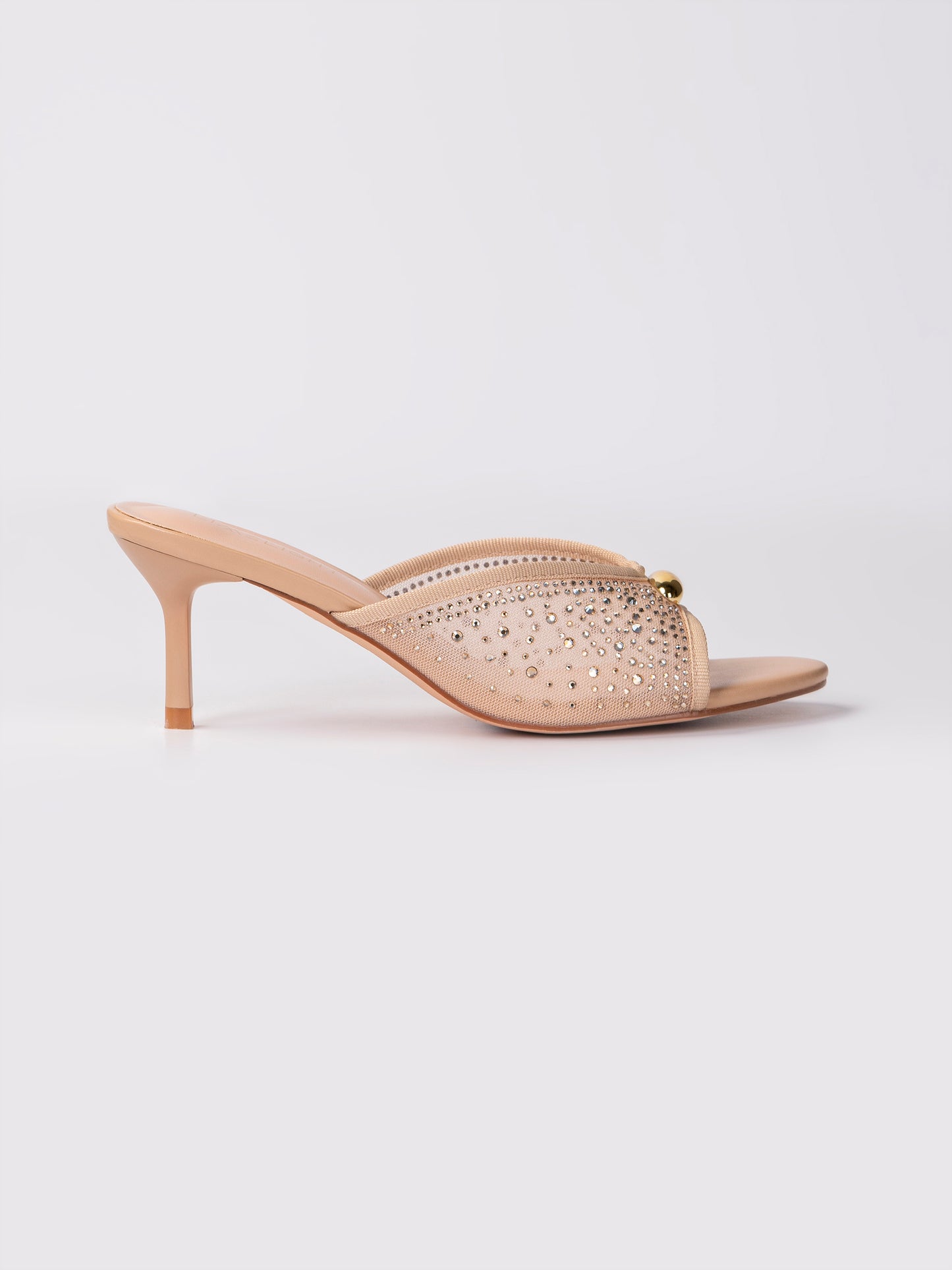 Embellished Slide Heels