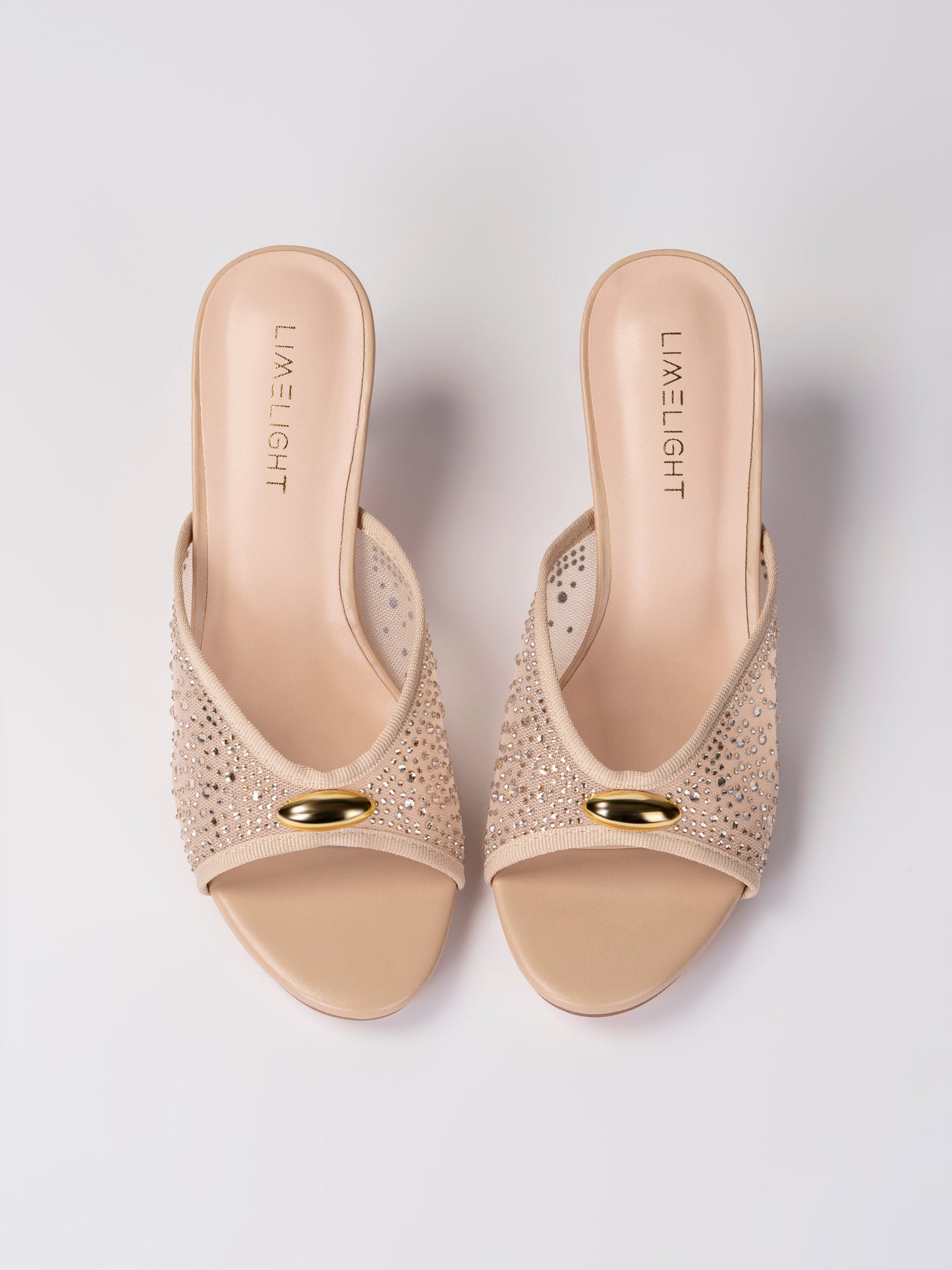 Embellished Slide Heels