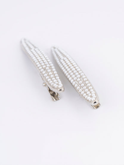 Pearl Studded Clips