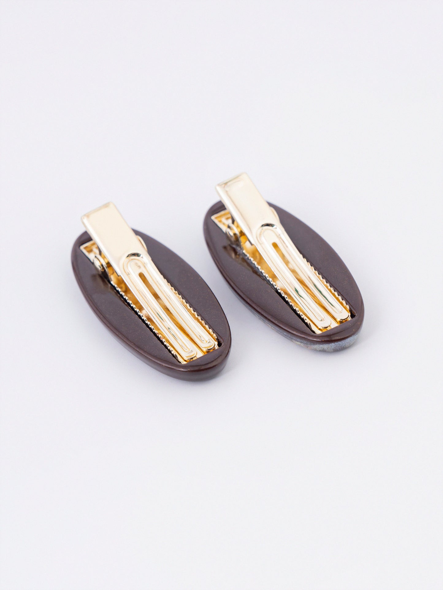 Leopard Oval Clips