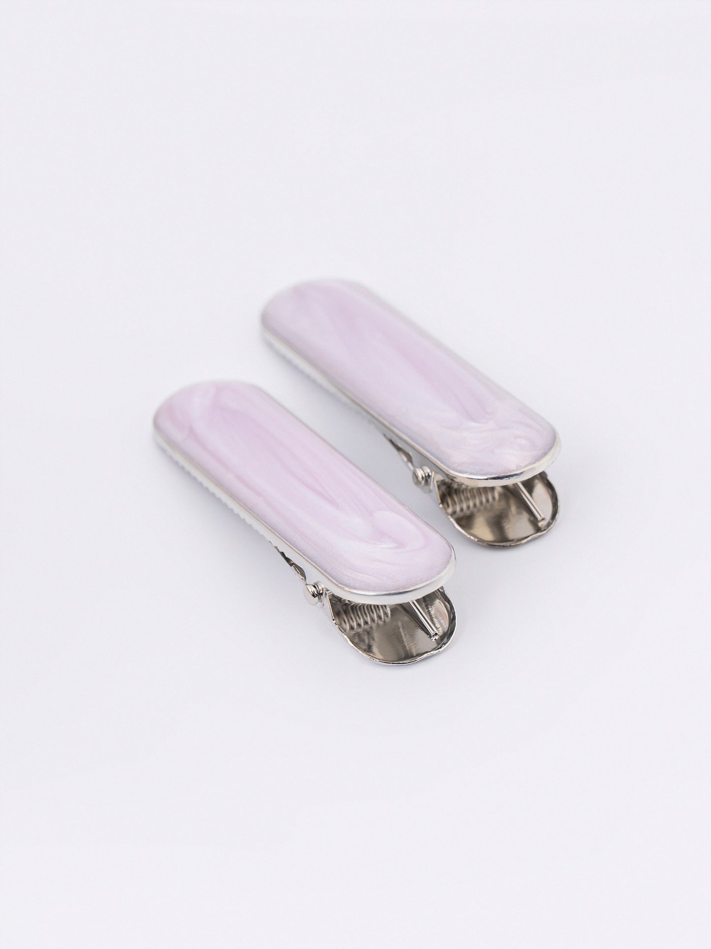 Marble Hair Clips