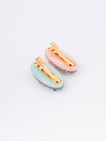 Frosted Hair Clips