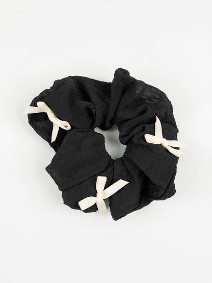 Bow Textured Scrunchie