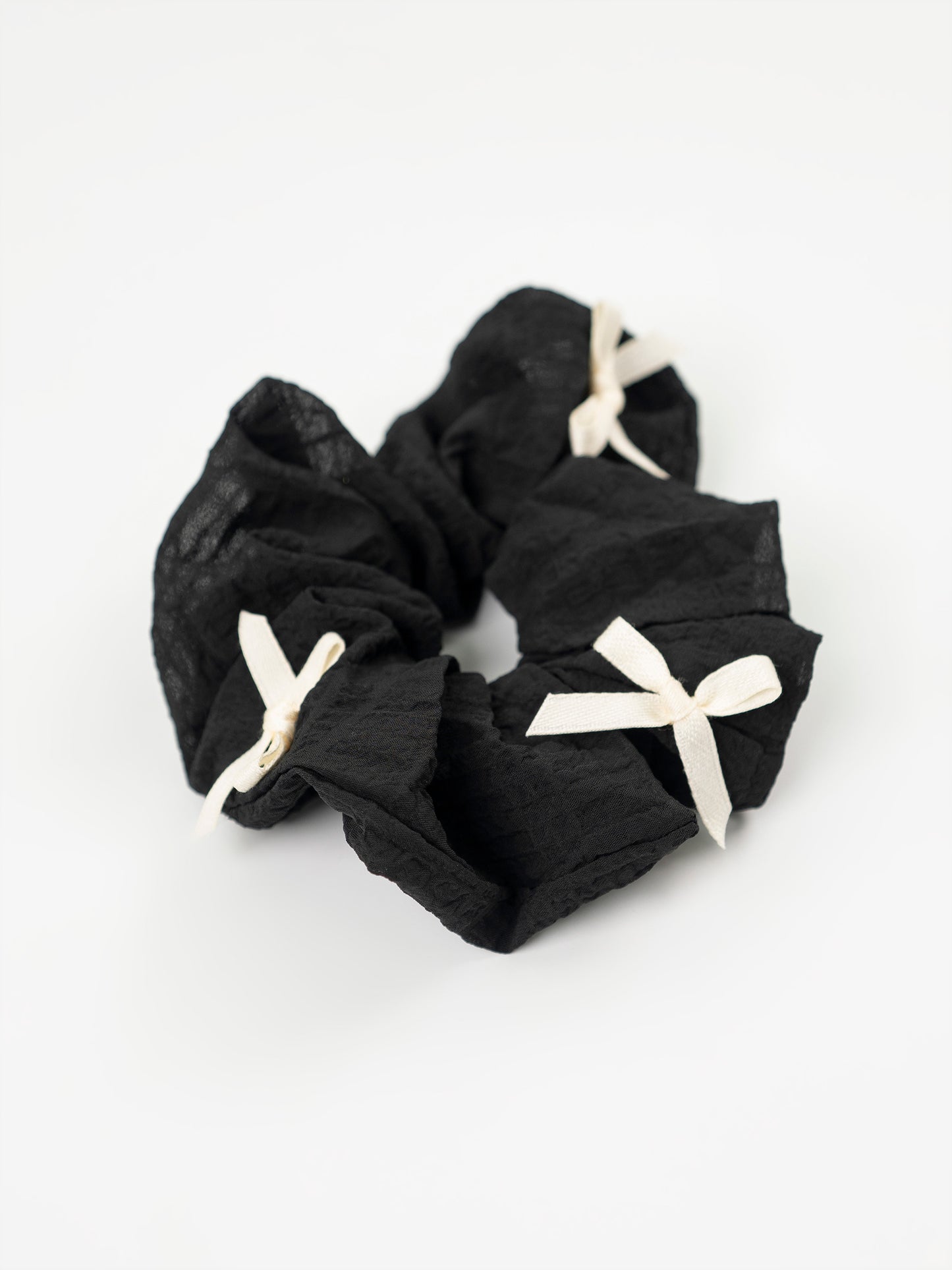 Bow Textured Scrunchie