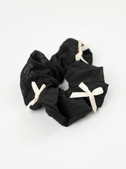 Bow Textured Scrunchie