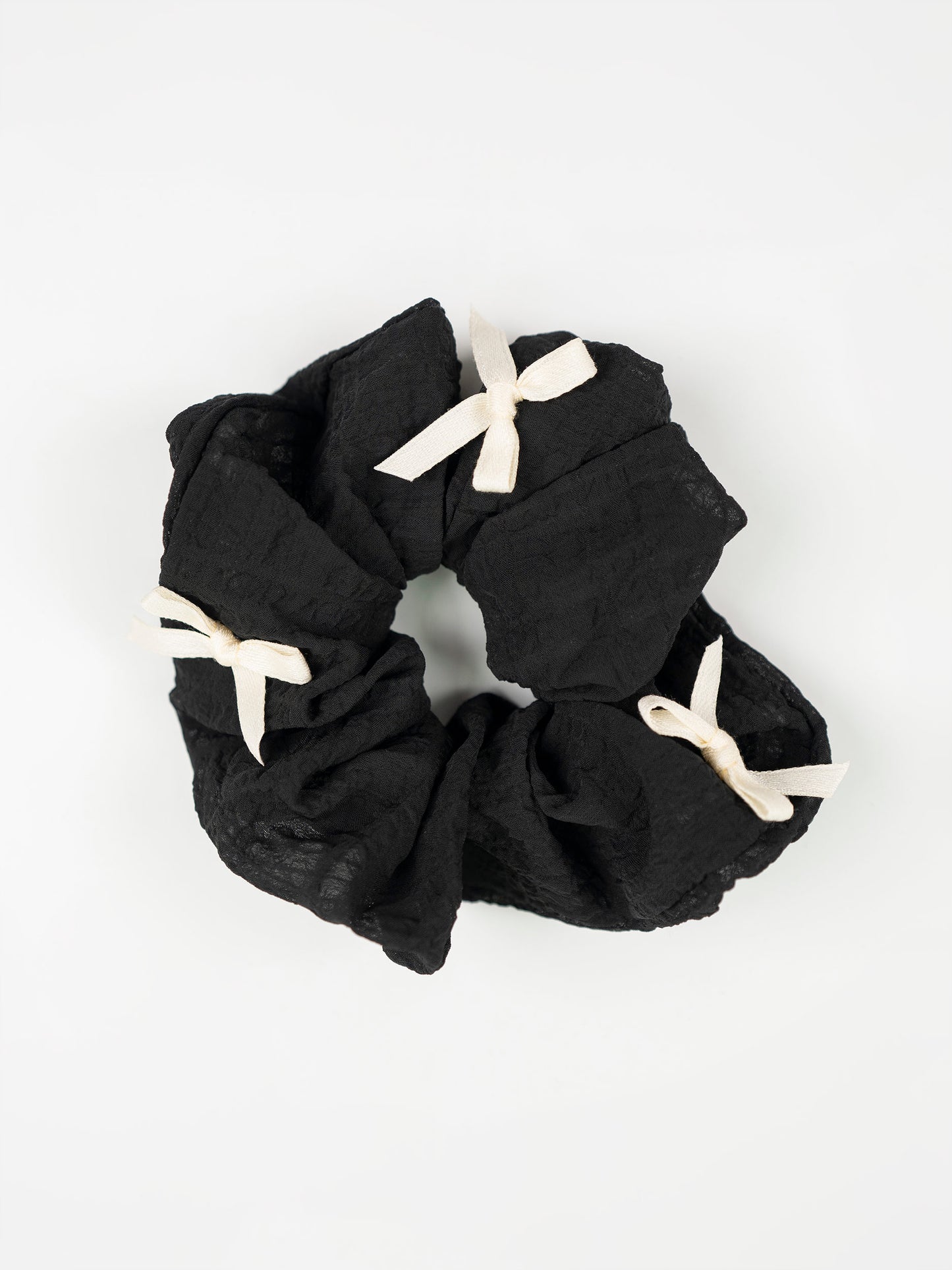 Bow Textured Scrunchie