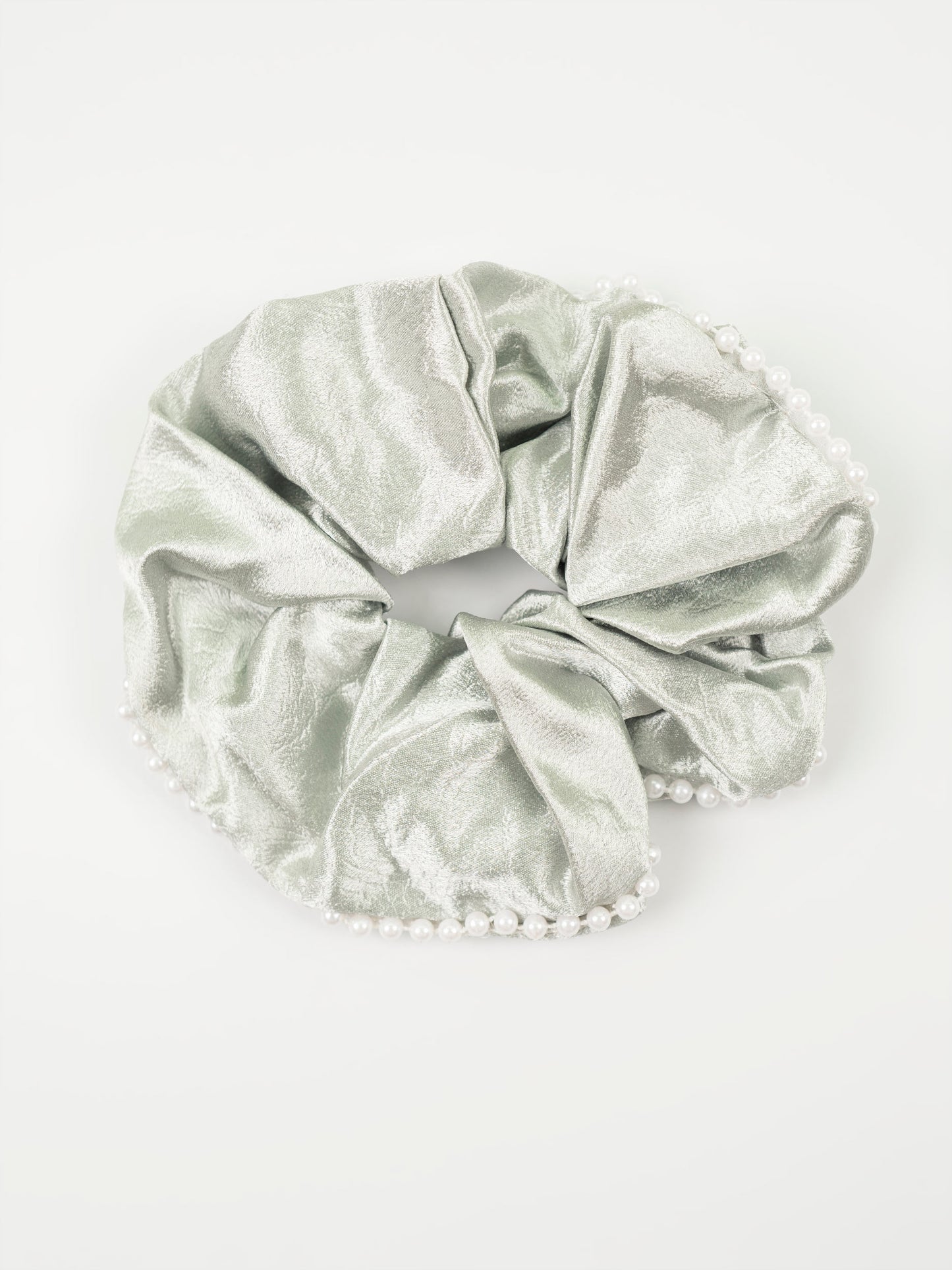 Pearl Trim Scrunchie