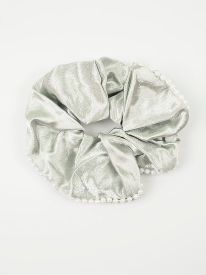 Pearl Trim Scrunchie