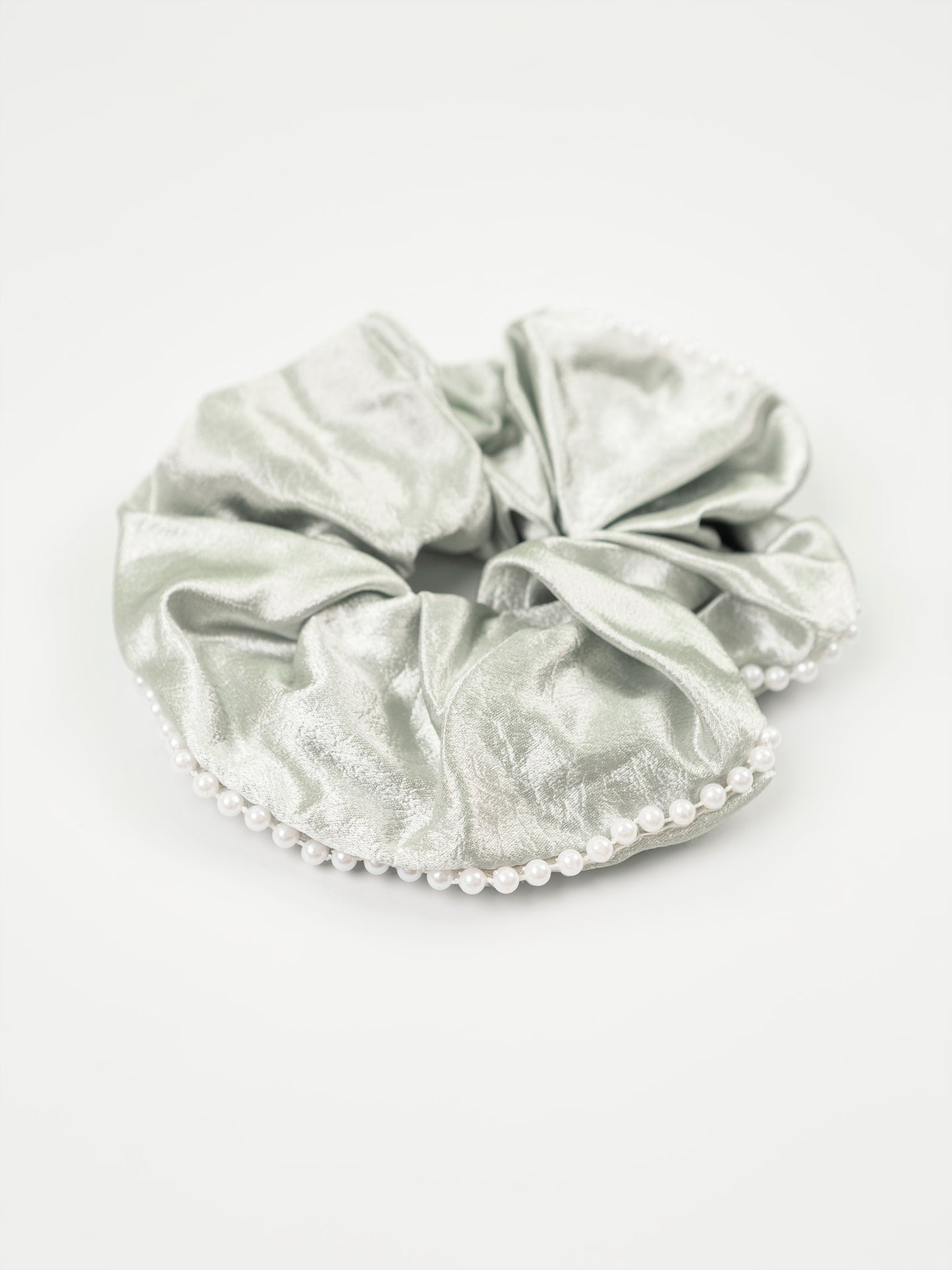 Pearl Trim Scrunchie