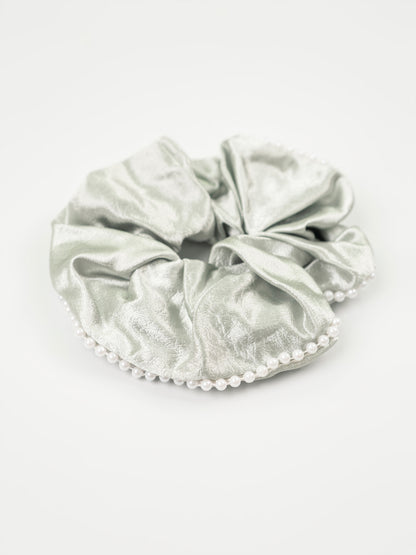 Pearl Trim Scrunchie
