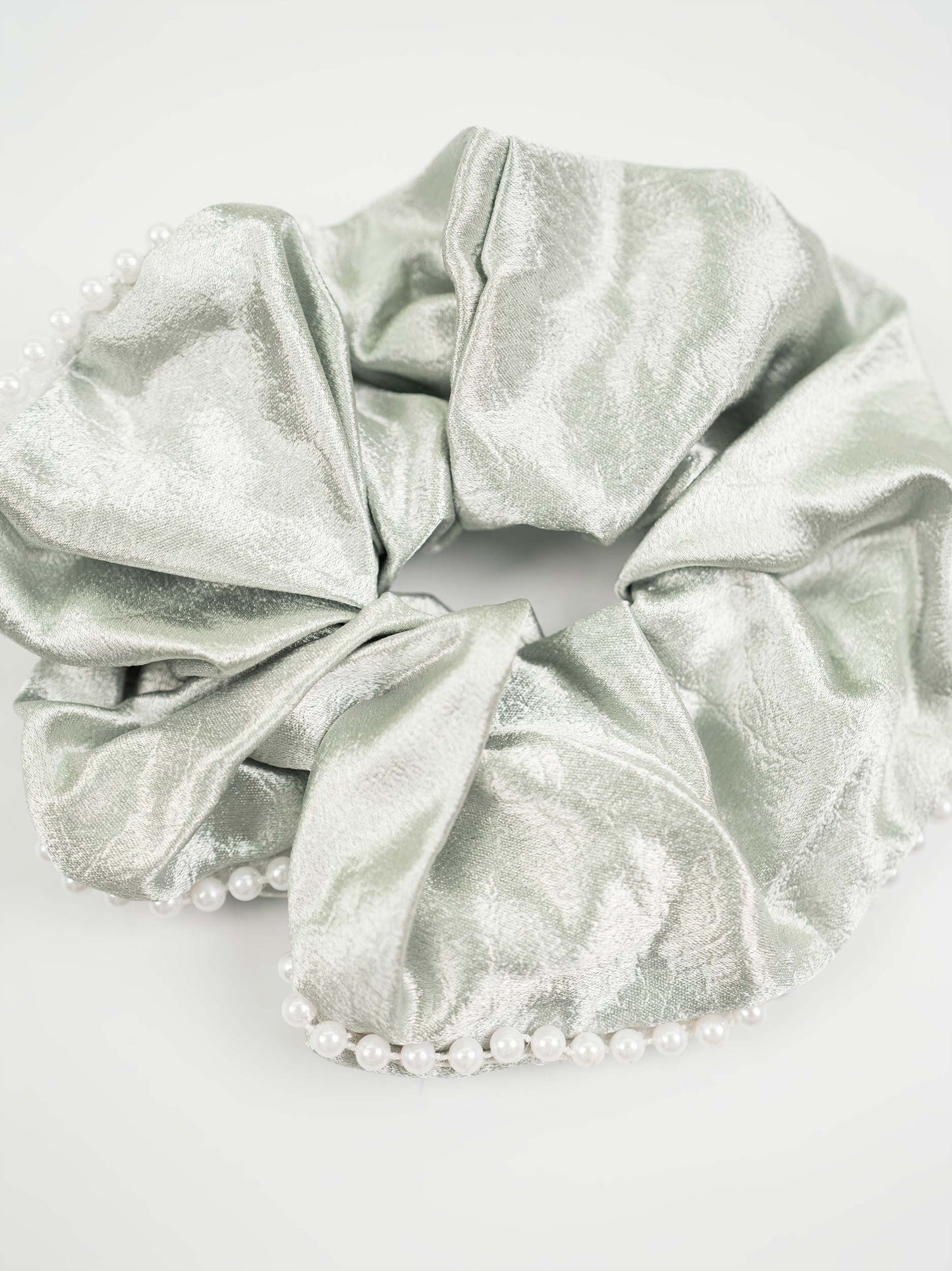 Pearl Trim Scrunchie