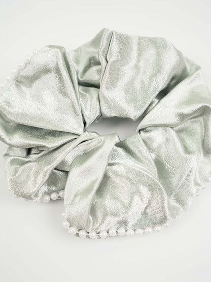 Pearl Trim Scrunchie
