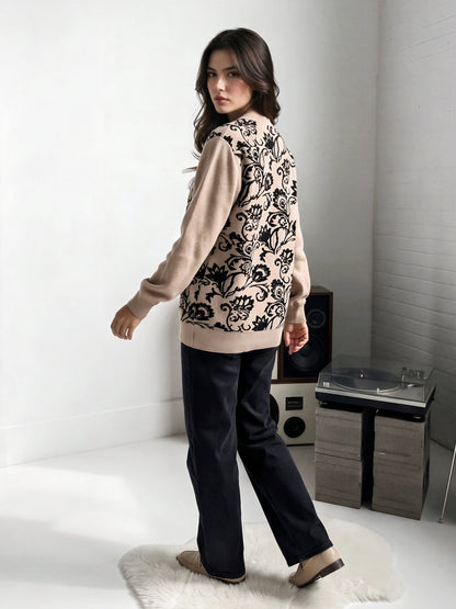 Woolen Jacquard Sweater
