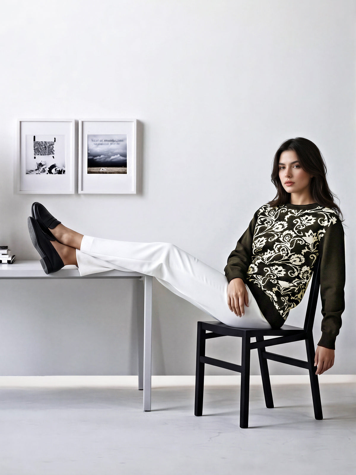 Woolen Jacquard Sweater