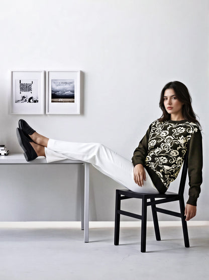Woolen Jacquard Sweater