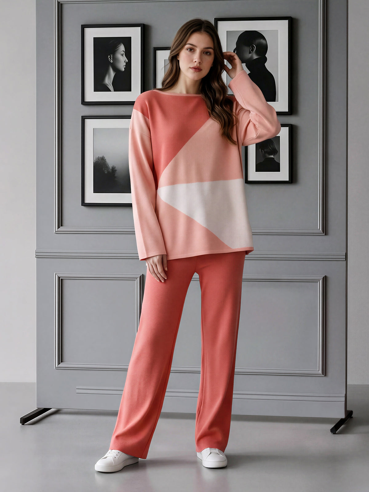 Woolen Jacquard Co-ord Set