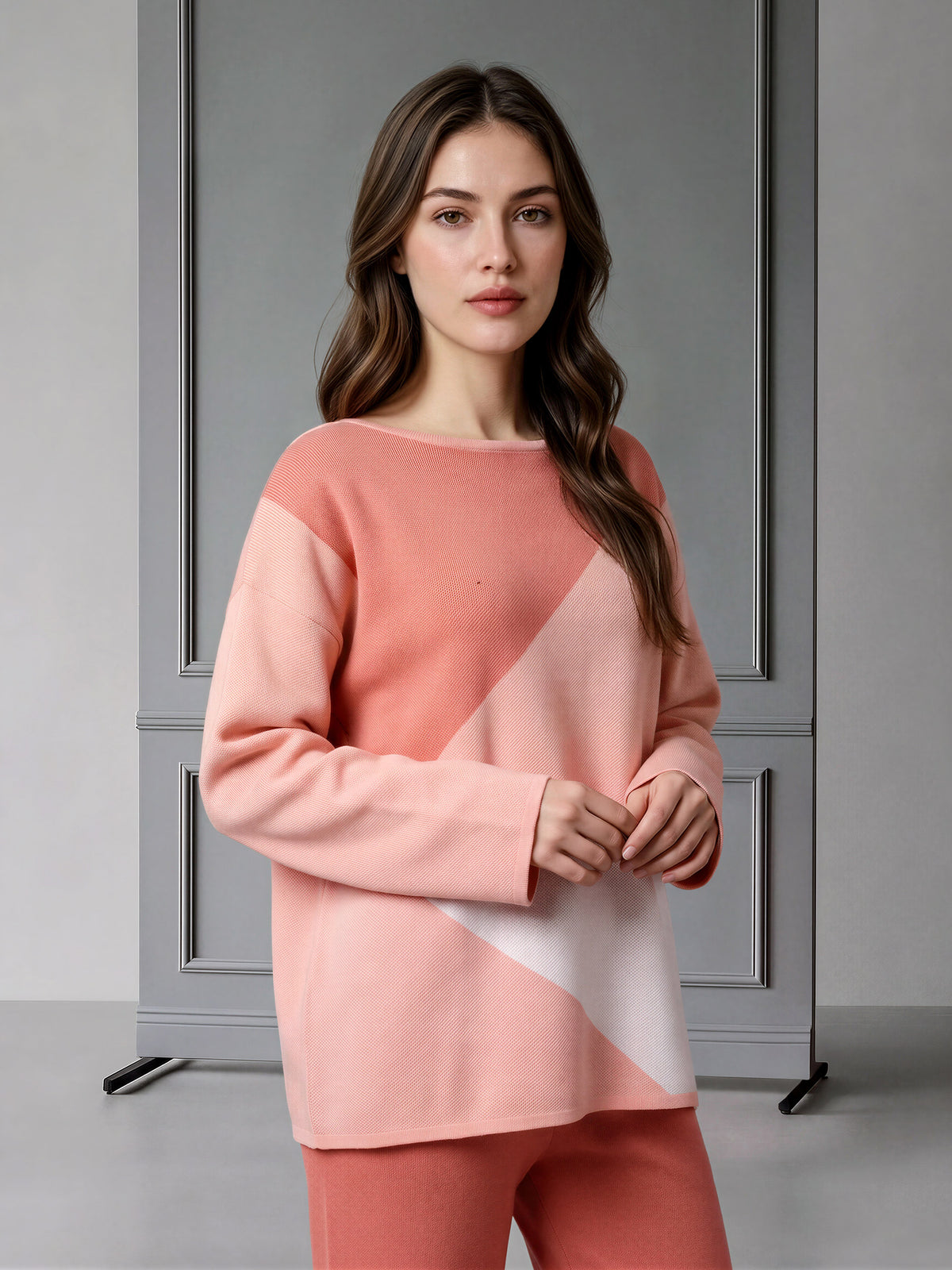 Woolen Jacquard Co-ord Set