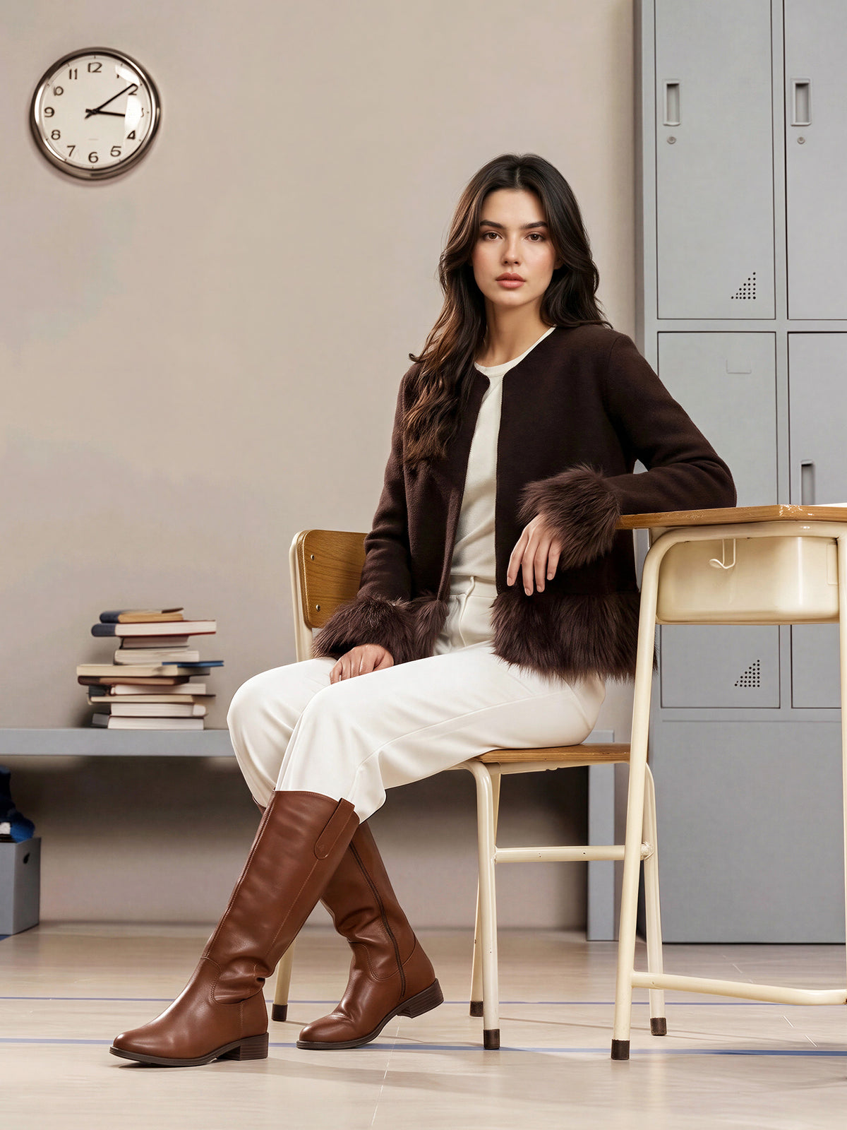 Fur Cardigan
